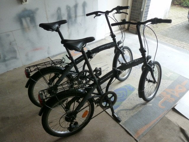 Vouwfietsen per set of apart te koop, 6 speed, + verlichting, 20 inch of meer, Gebruikt, Velgrem, Versnellingen