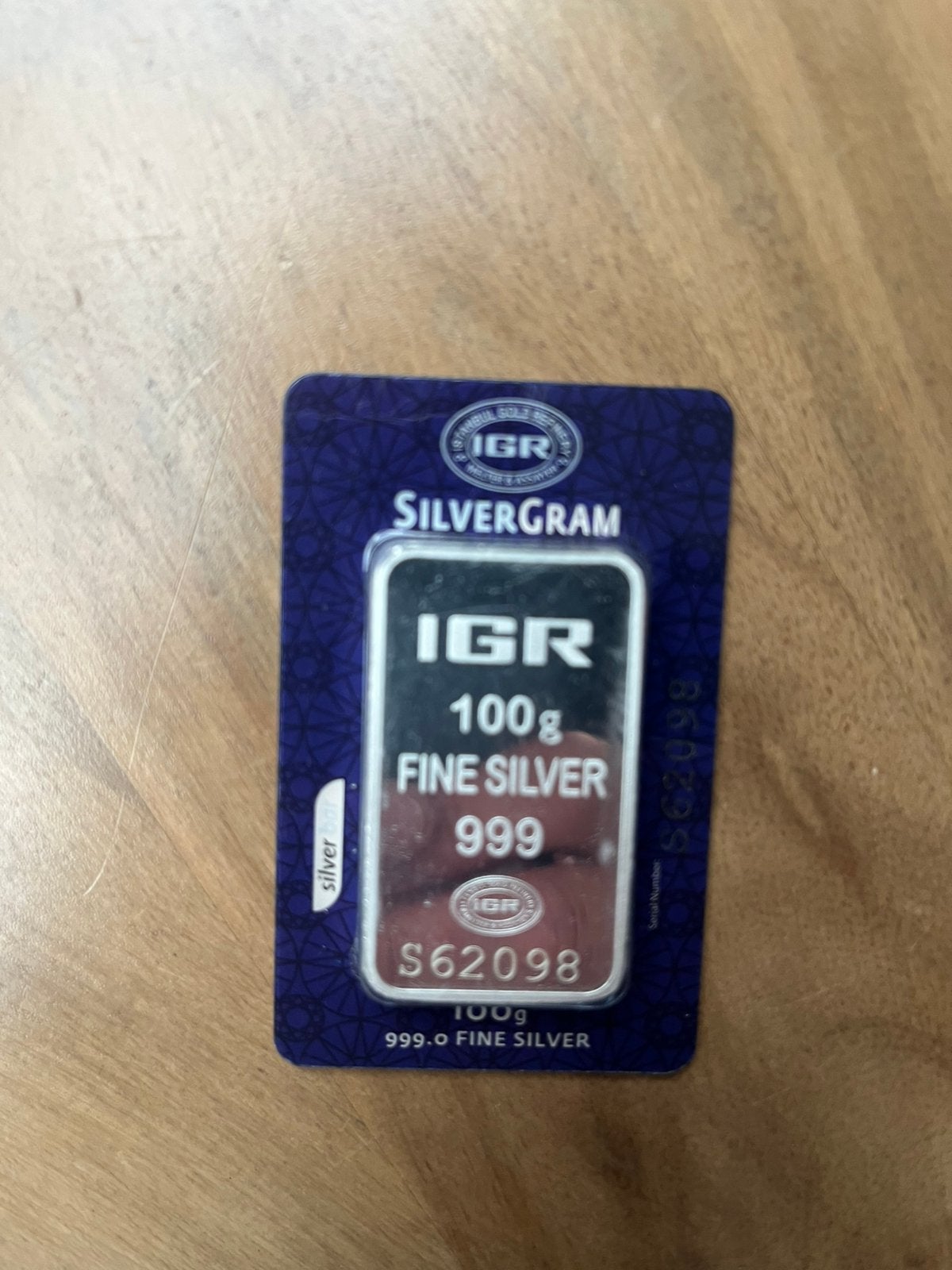 2 mooie 100 gram zilverbaren, Ophalen of Verzenden, Zilver