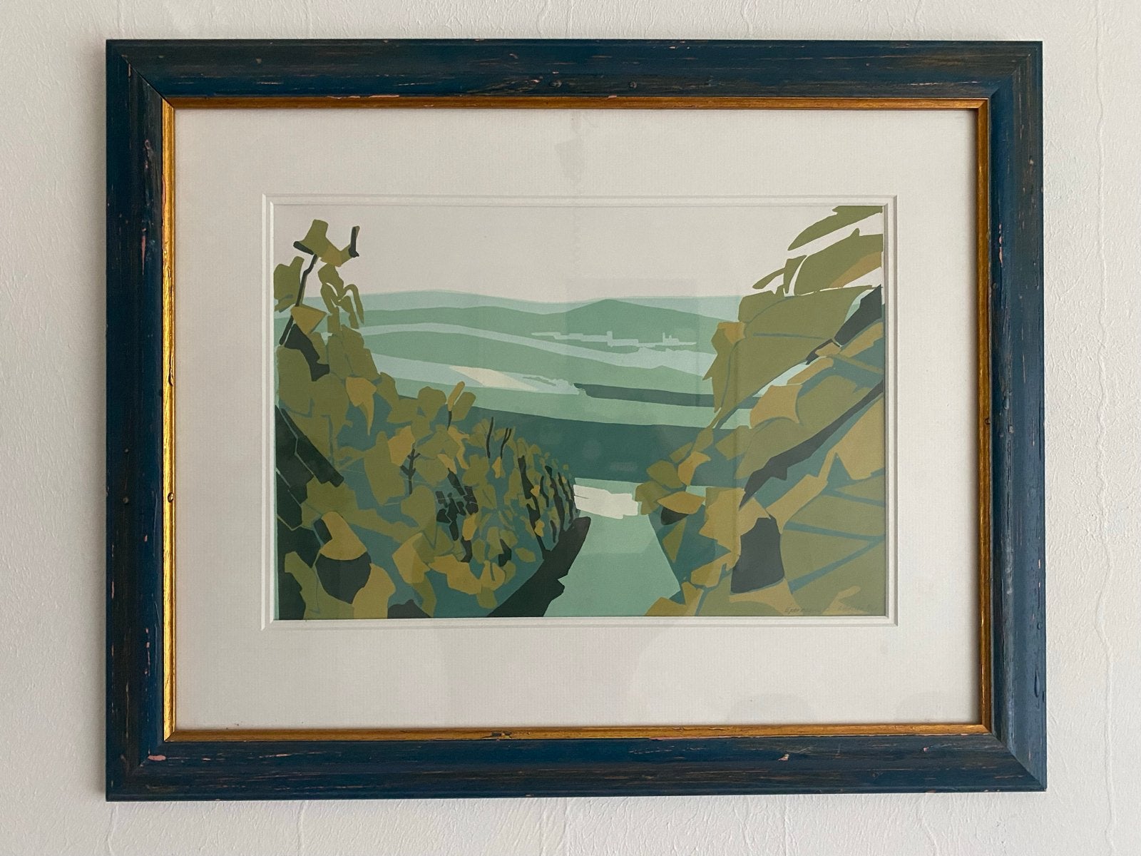 Agnes Kersten - Epemay - Zeefdruk 1983, Antiek en Kunst, Kunst | Litho's en Zeefdrukken, Zeefdruk, Gelimiteerde oplage, Landschappen