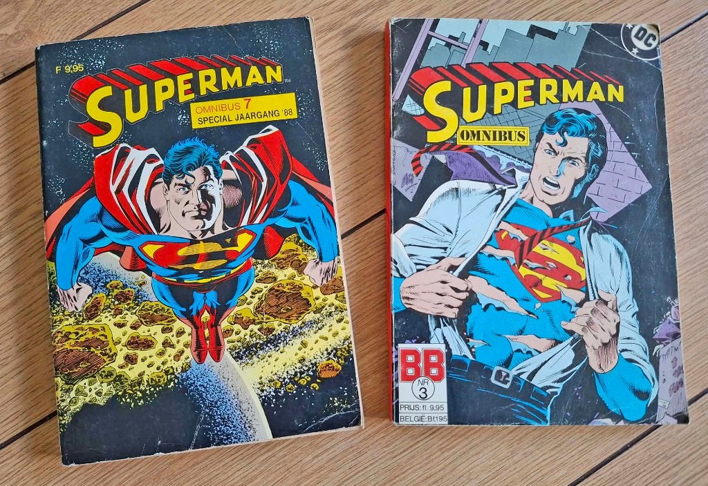 Superman Omnibus stripboeken 2 stuks, Gelezen, Europa, Ophalen of Verzenden, Meerdere comics