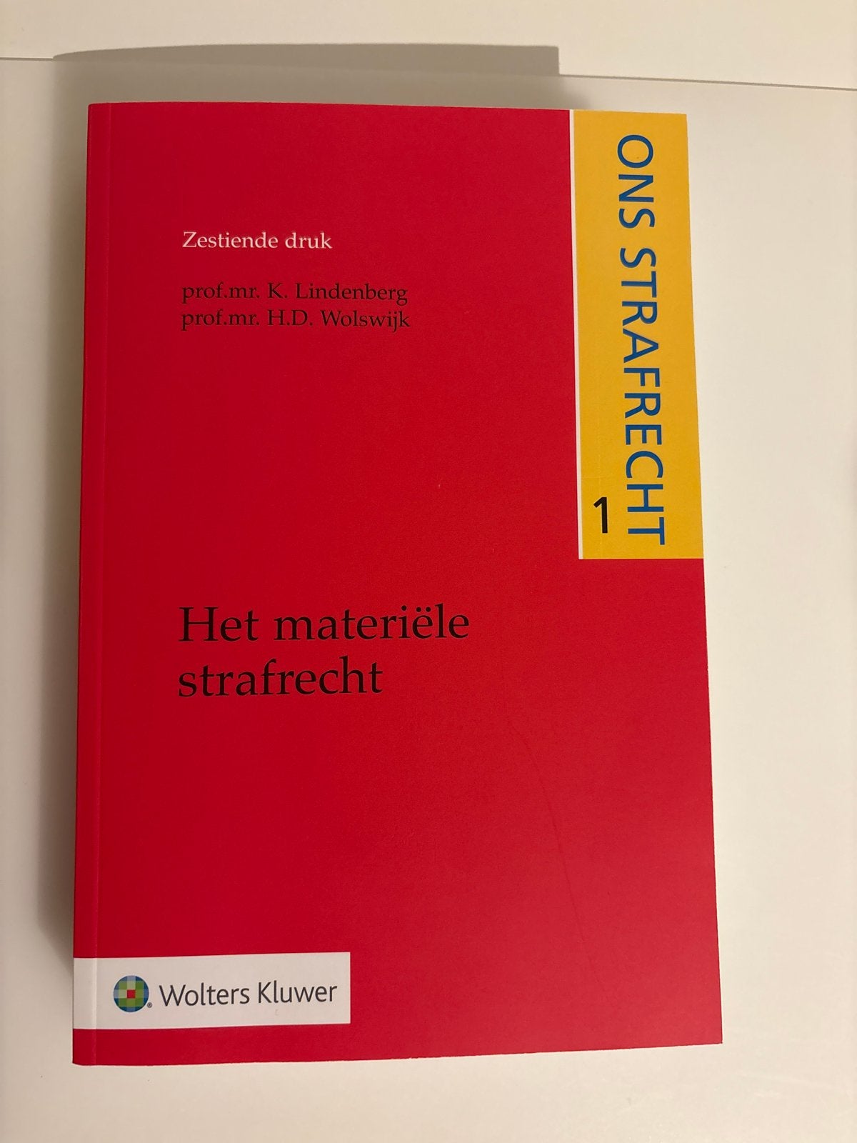 Ons Strafrecht 1: Het materiële strafrecht (26e druk), Boeken, Ophalen of Verzenden, Gamma, Zo goed als nieuw, HBO