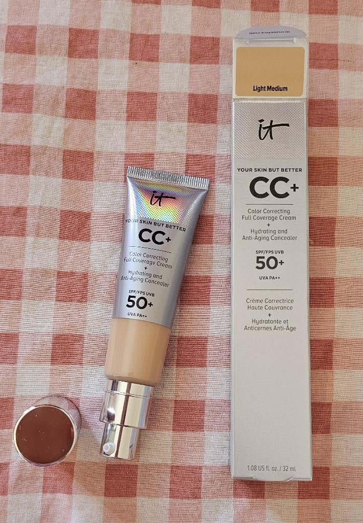 IT Cosmetics Your Skin But Better CC+ Cream - Light Medium, Gehele gezicht, Beige, Nieuw, Ophalen of Verzenden
