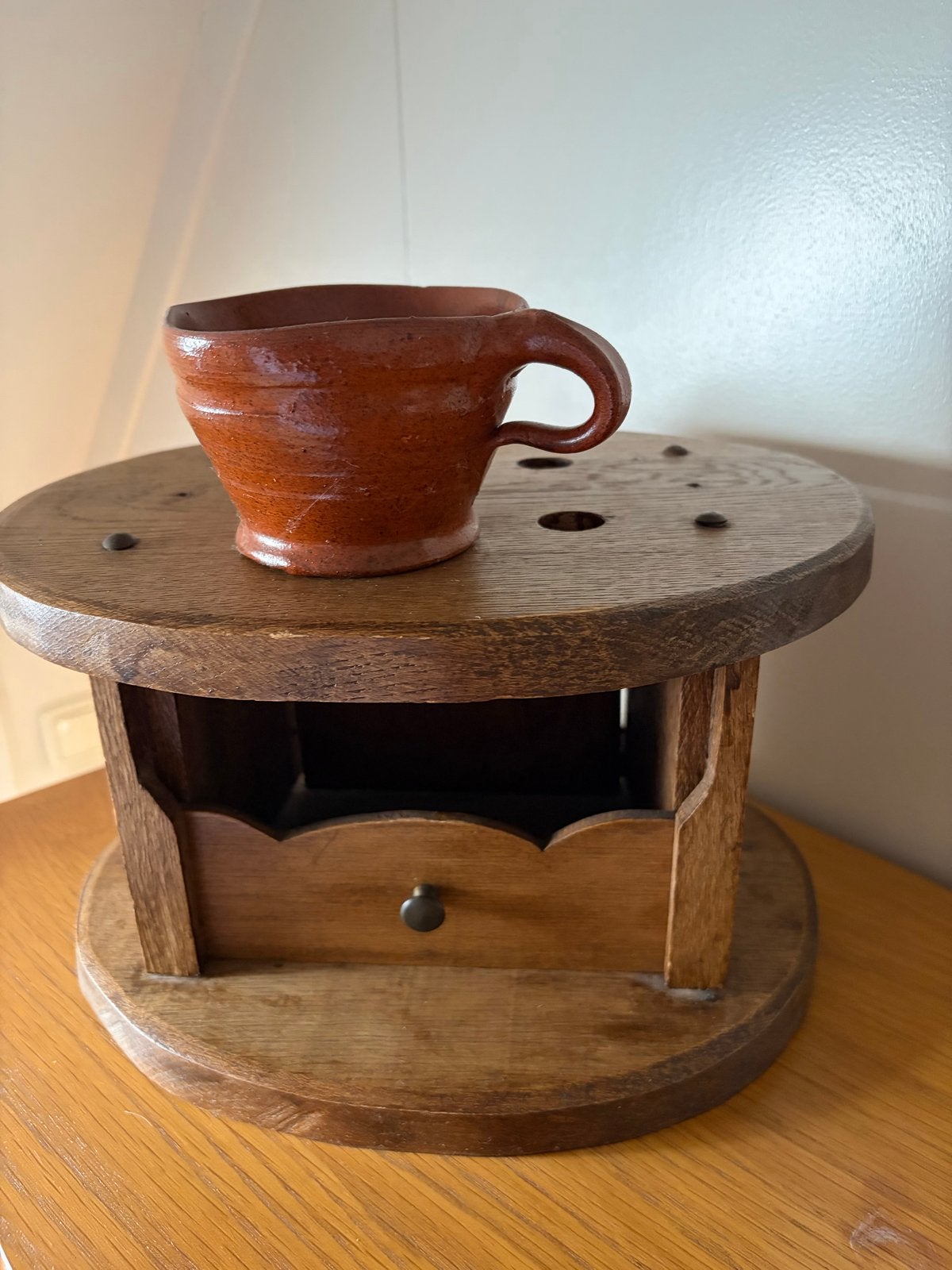 Vintage houten stoof met test, Antiek en Kunst, Ophalen of Verzenden