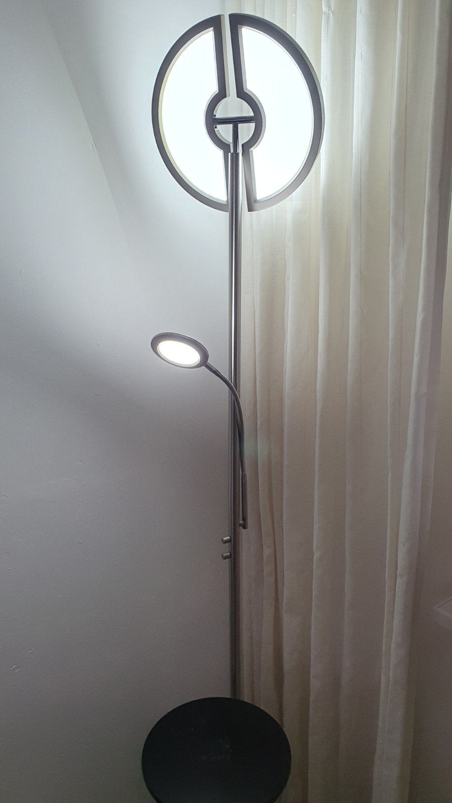 Moderne staande schemerlamp dimbaar., Ophalen, Zo goed als nieuw, 150 tot 200 cm