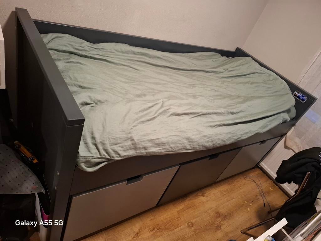 Bopita hoogslaper 90x200 met lades, Kinderen en Baby's, Ophalen