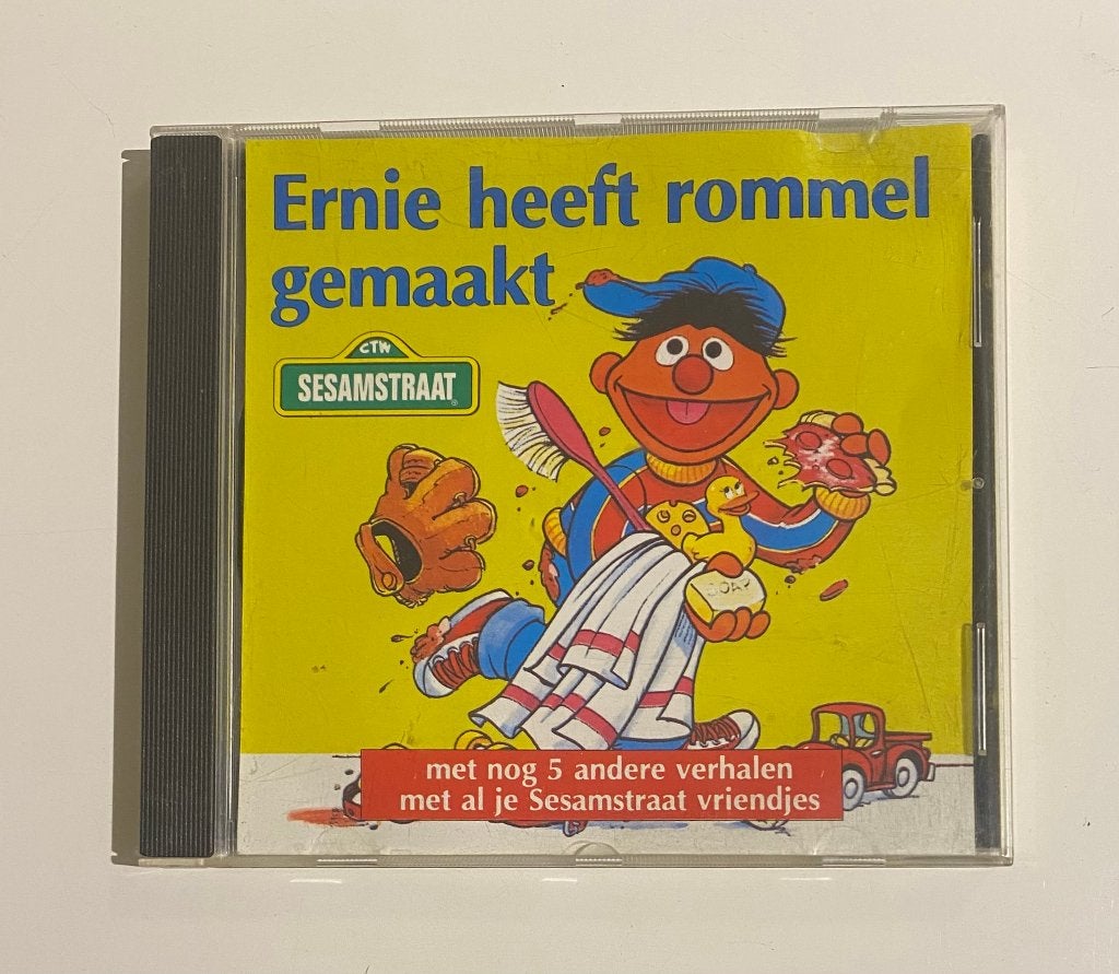 Sesamstraat: Ernie Heeft Rommel Gemaakt 1993 NL - VG+/VG+, Cd's en Dvd's, Gebruikt, Tot 2 jaar, Ophalen of Verzenden, Muziek