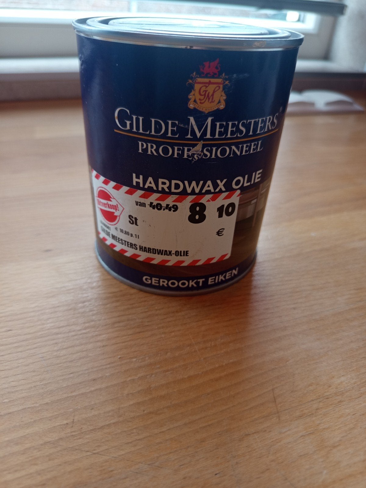 Gilde Meesters Hardwax Olie Gerookt Eiken 750ml, Minder dan 5 liter, Ophalen of Verzenden, Nieuw, Bruin
