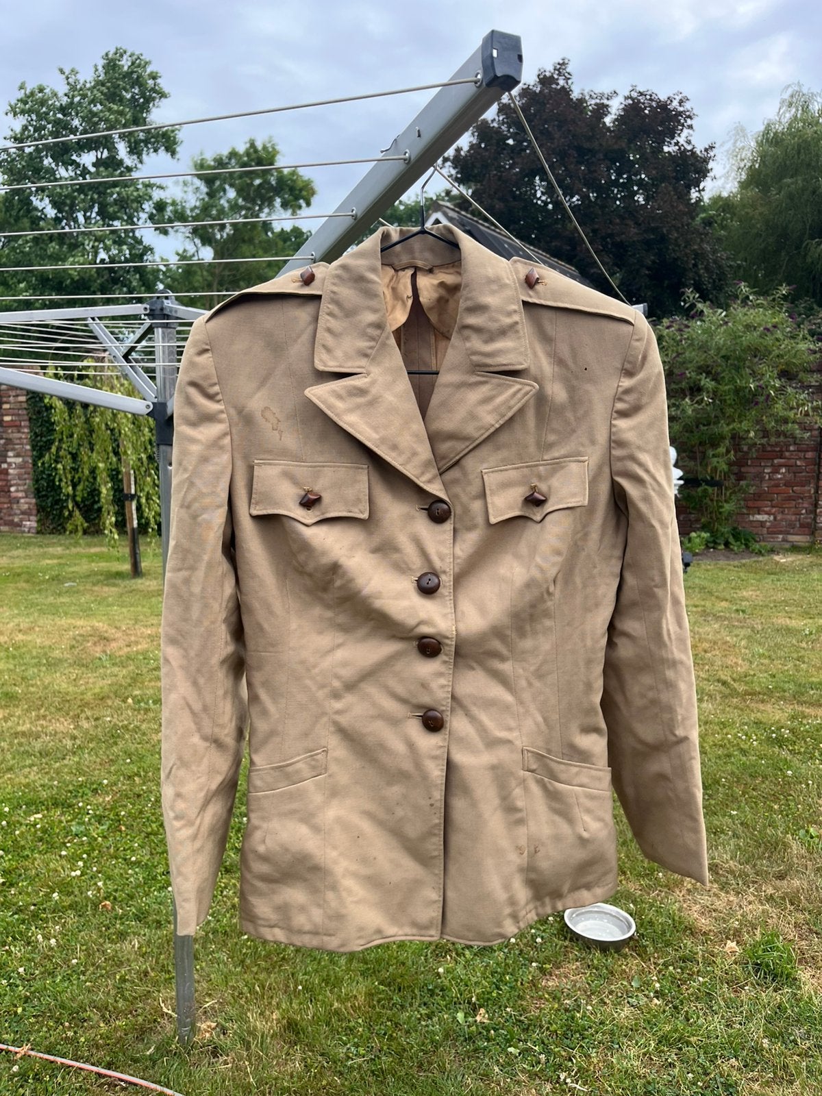 WAC summer shirt blouse 1944 wo2 ww2 women’s army corps, Verzamelen, Ophalen of Verzenden, Amerika, Kleding of Schoenen