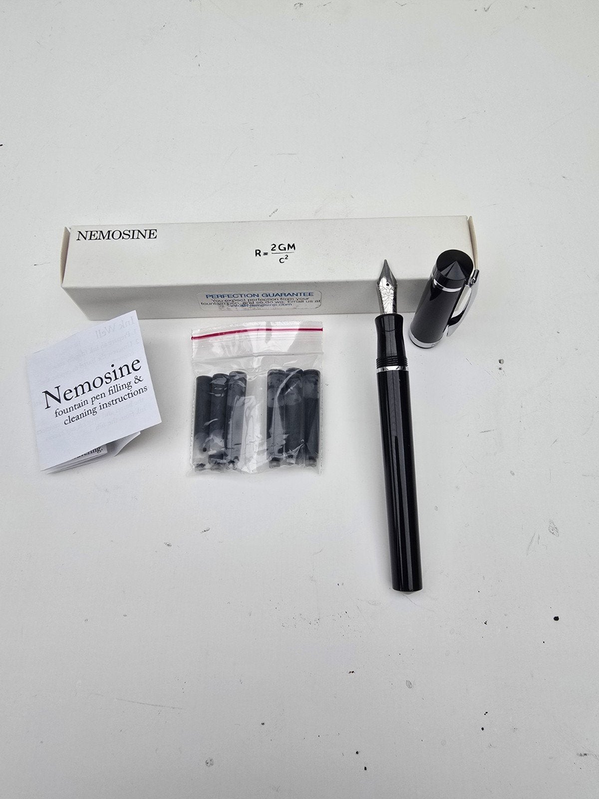 Nemosine vulpen, Singularity velvet black in perfecte staat, Overige merken, Nieuw, Met doosje, Ophalen of Verzenden