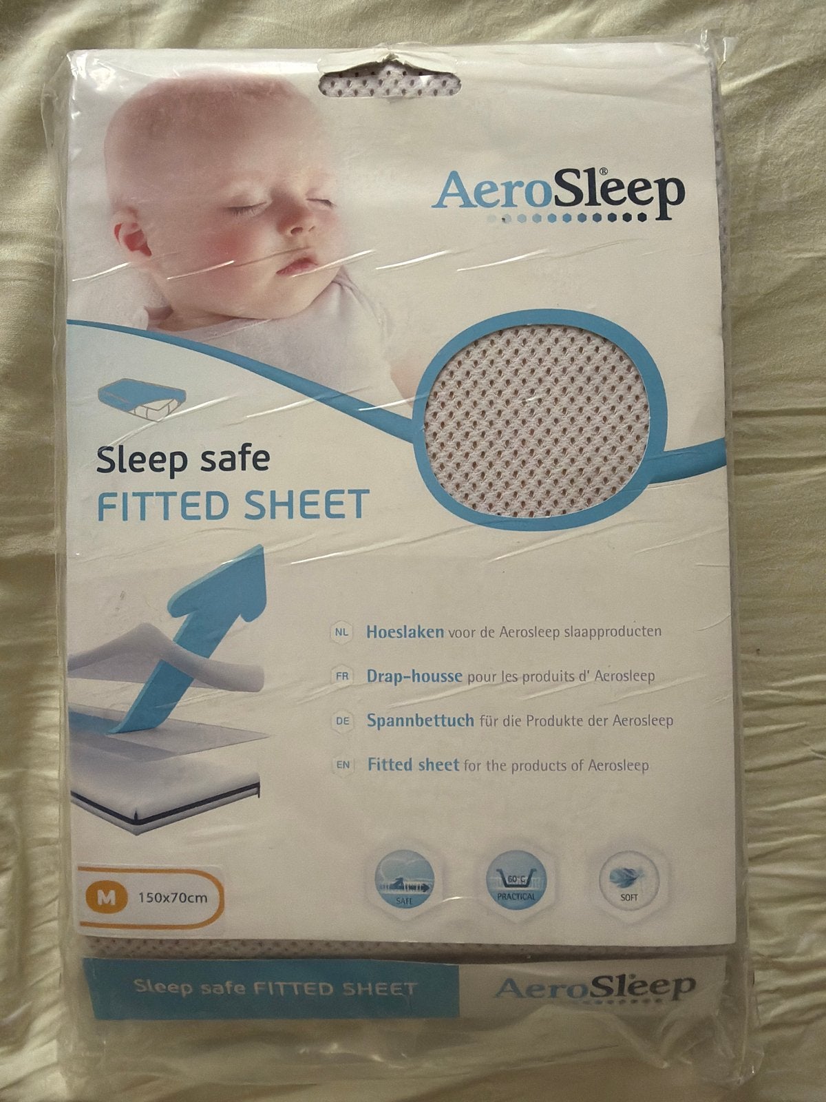Aerosleep hoeslaken 150x70 cm voor peuterbed, Hoeslaken of Sloop, Peuterbed, Ophalen of Verzenden, Aerosleep