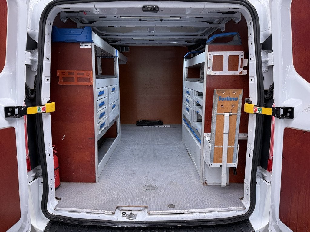 Ford Transit Custom 340 2.0TDCI 130PK L2H1 Sortimo Inperiaal, Voorwielaandrijving, 4 cilinders, Wit, Origineel Nederlands