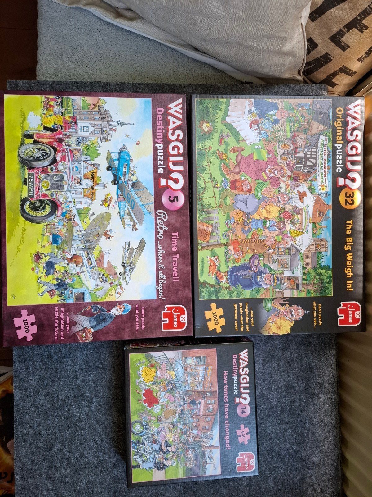 WasGij? Puzzels 1000 stukjes., Ophalen, 500 t/m 1500 stukjes, Zo goed als nieuw