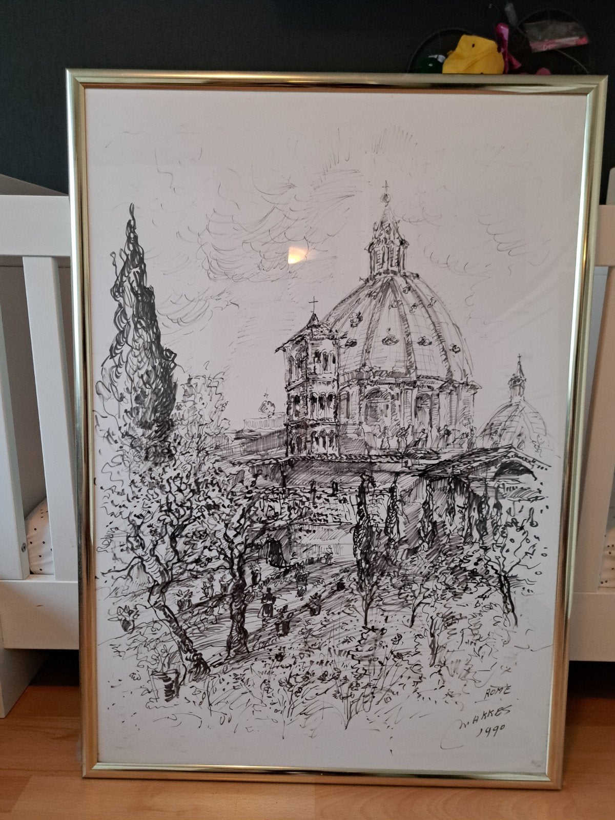 schilderij Rome van Jan Makkes, Antiek en Kunst, Ophalen