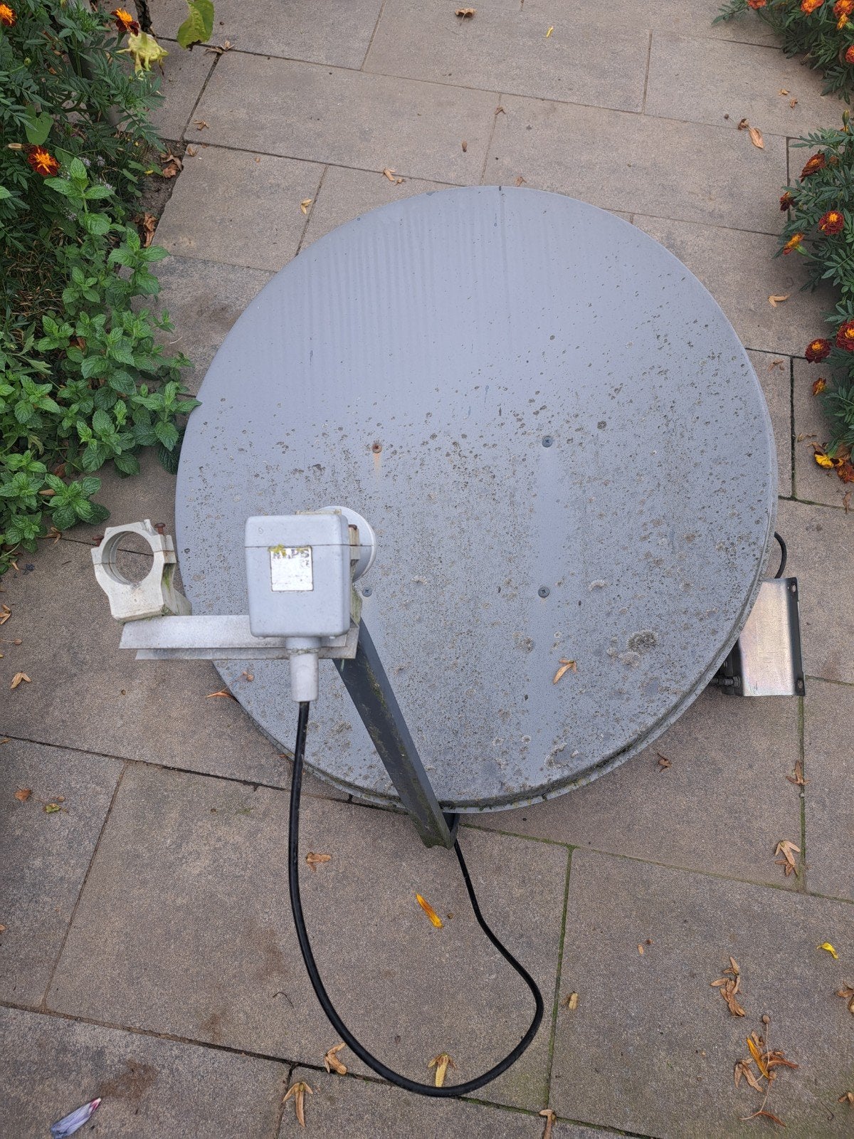 Satellietschotel met muurbeugel, Ophalen, Gebruikt, (Schotel)antenne