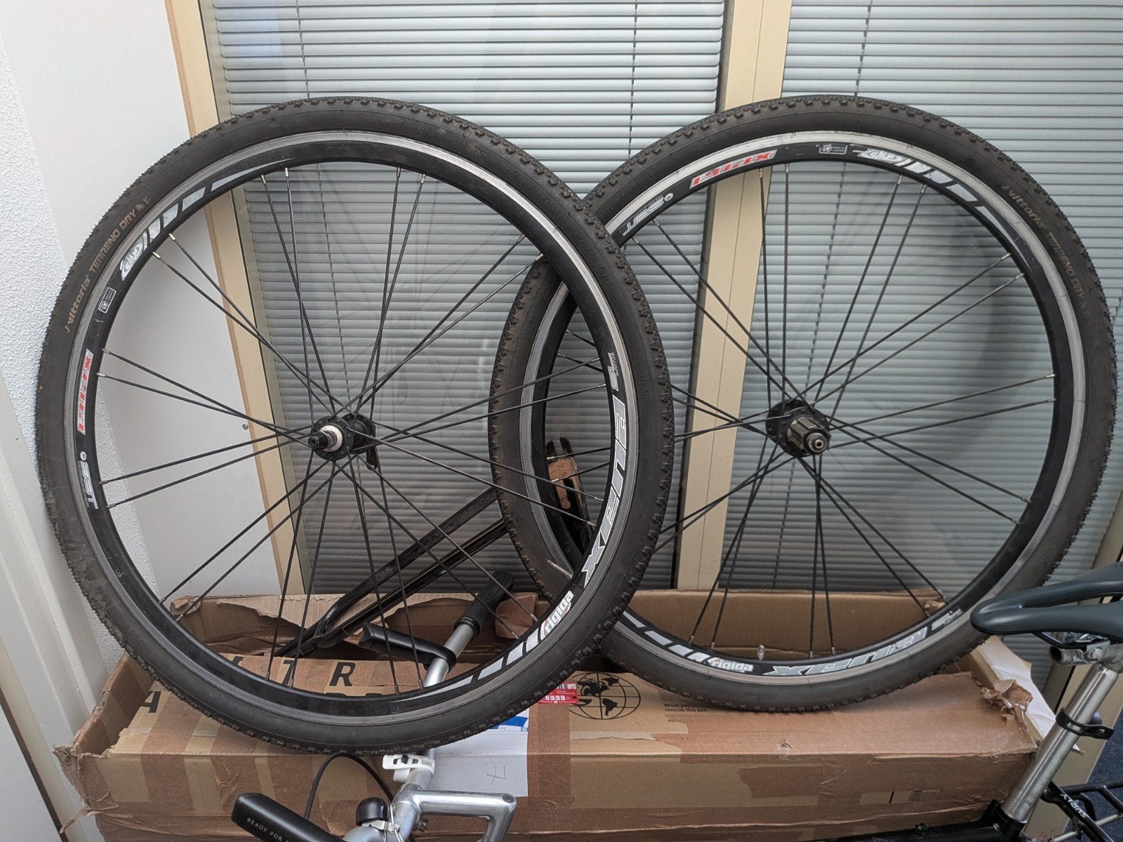 rigida wielset met classic campagnolo hub body voor 10 speed, Racefiets, Gebruikt, Rigida, Aluminium