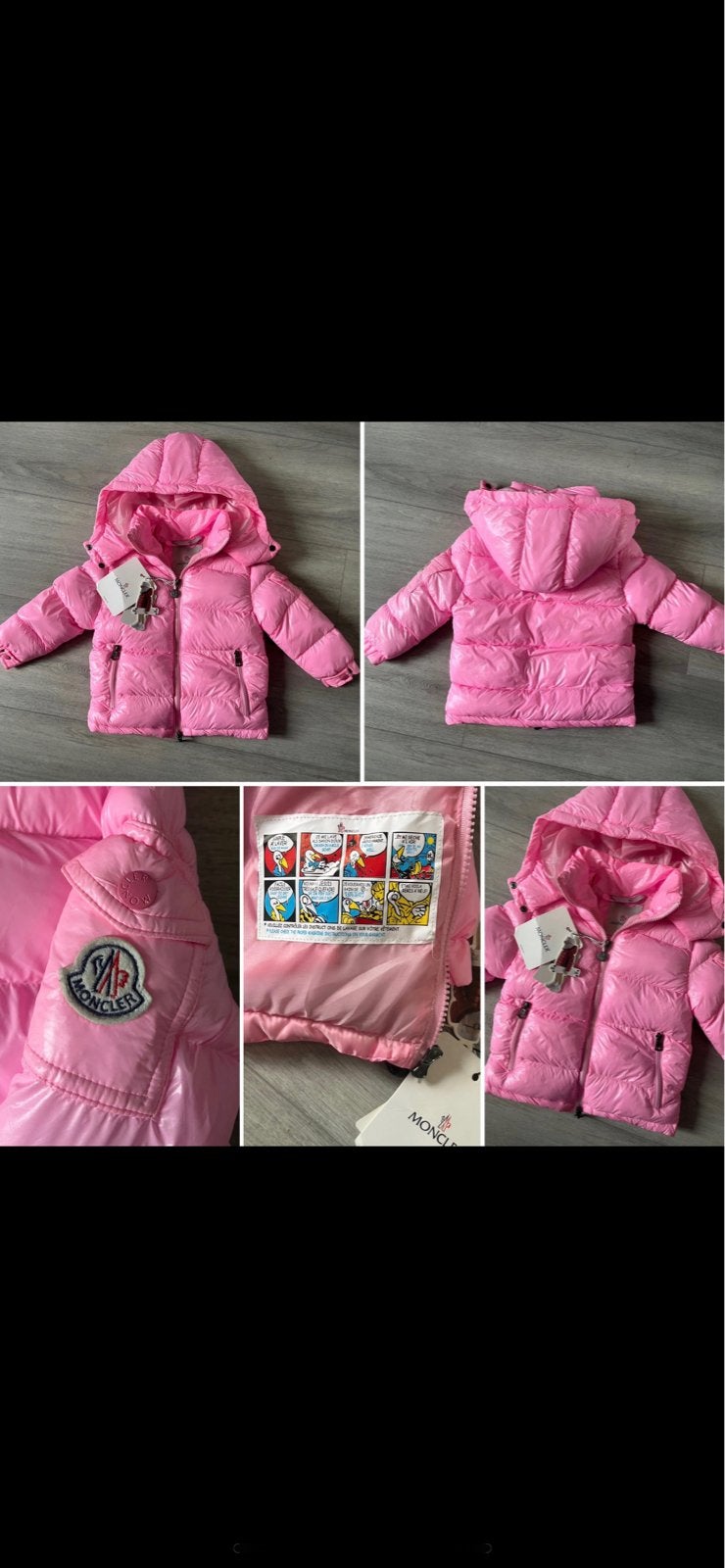 Moncler Roze Kinderjas - Nieuw met labels, Ophalen of Verzenden, Nieuw, Meisje