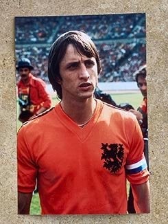 Org kleurenfoto Johan Cruijff WK finale Ned XI 07-07-1974, Verzamelen, Verzenden, Nieuw, Ajax, Poster, Plaatje of Sticker