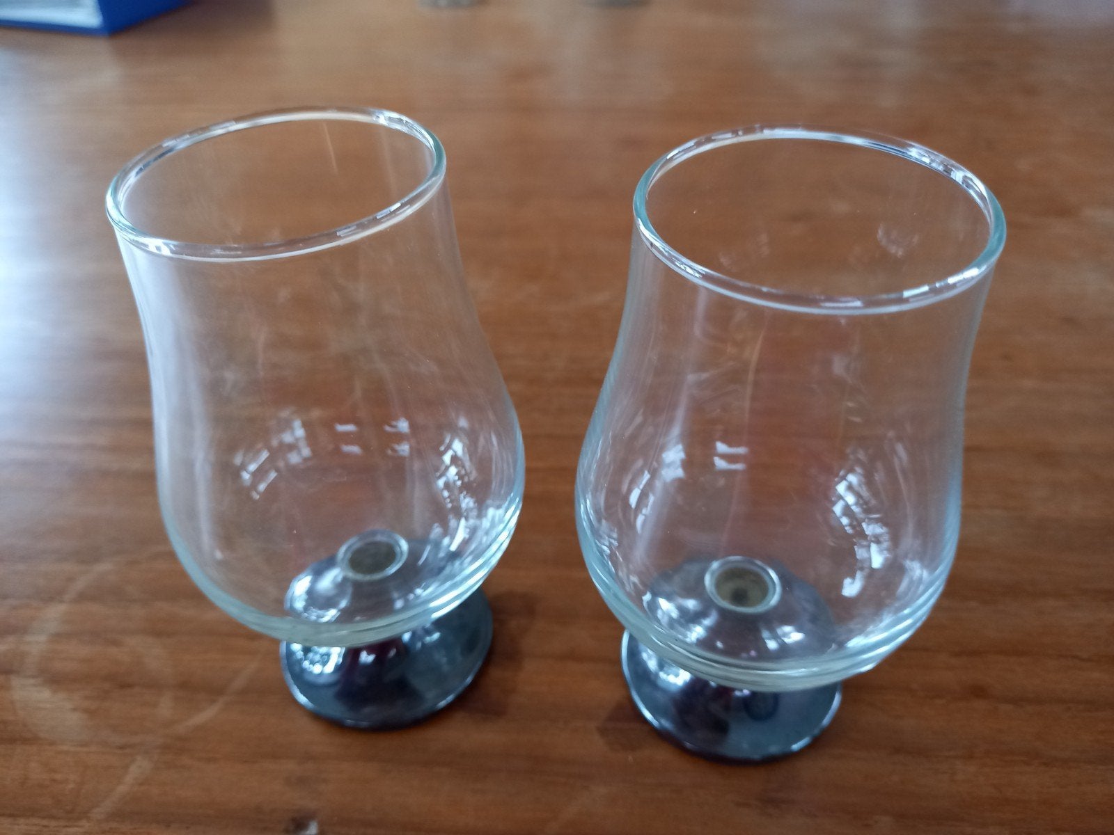 borrelglaasjes en  glaswerk met zilverkleurigvoetjes, Ophalen, Glas, Overige stijlen, Glas of Glazen