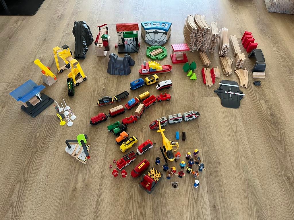 Treinbaan Brio, Lidl, Ikea, Kinderen en Baby's, Speelgoed | Houten speelgoed, Ophalen, Gebruikt
