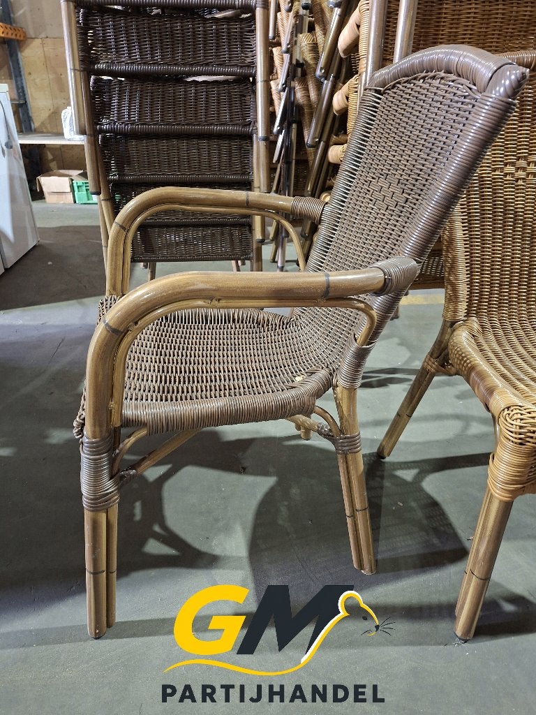 Partij gebruikte stapelbare horeca terrasstoelen, Ophalen, Gebruikt, Overige materialen, Stapelbaar