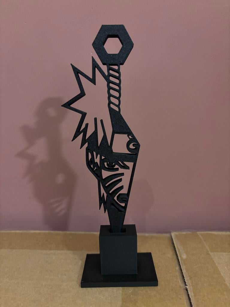Naruto Shippuden Silhouette Beeldje in Kunai, Ophalen of Verzenden, Nieuw