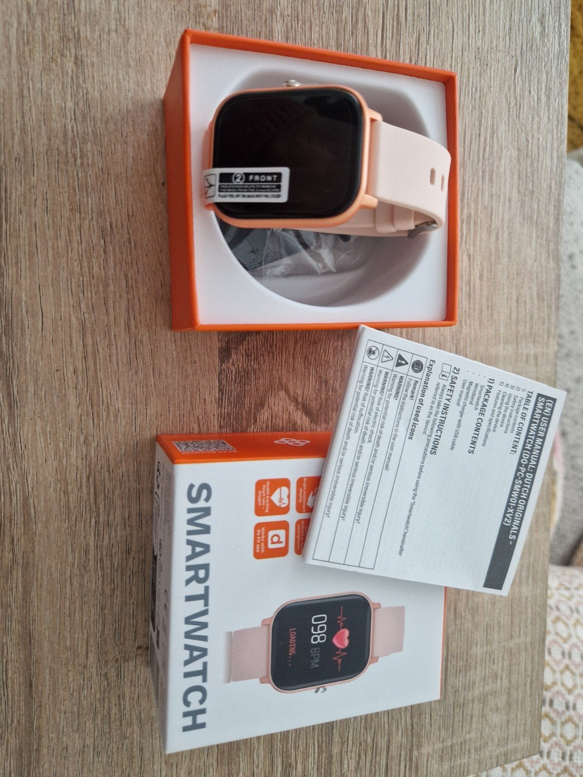 Nieuwe Dutch Originals Smartwatch - Roze/Zwart, Nieuw, Ophalen of Verzenden, Android, Dutch Originals