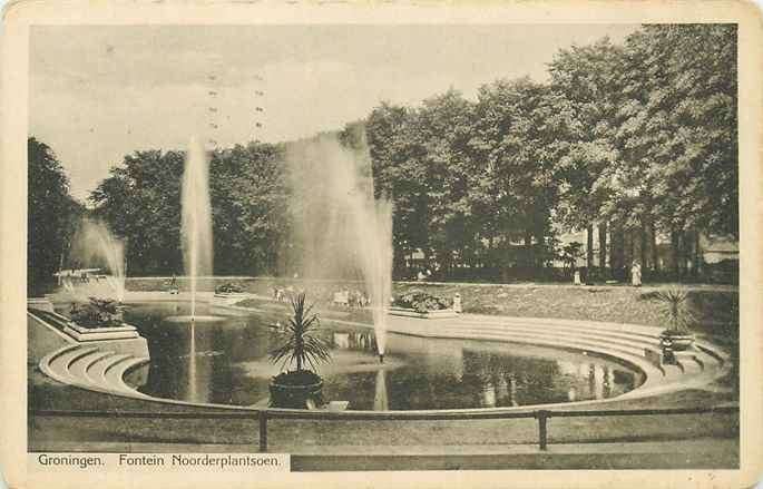 301-422-029 Groningen Fontein Noorderplantsoen, Verzenden, Voor 1920, Groningen
