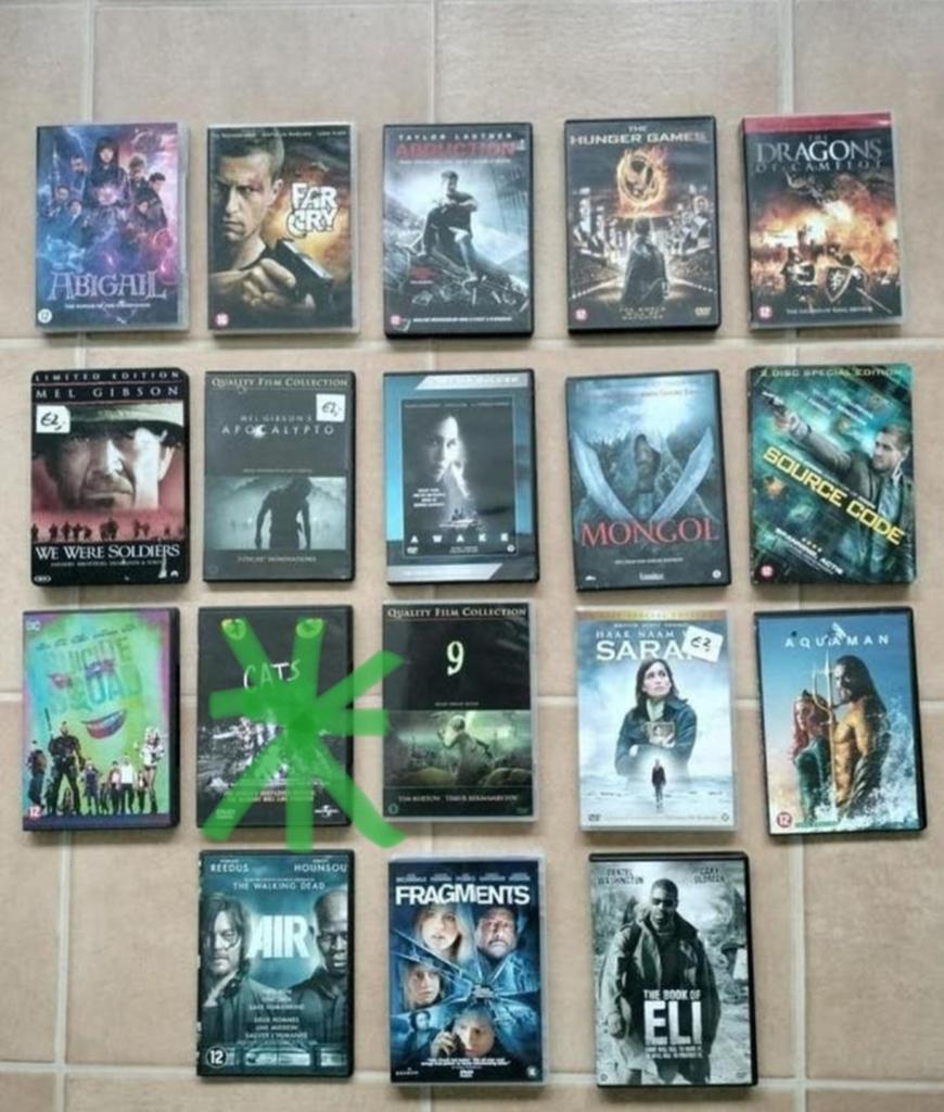 DVD Collectie-17 Originele Films 2 euro per stuk alles €30, Alle leeftijden, Ophalen of Verzenden, Gebruikt