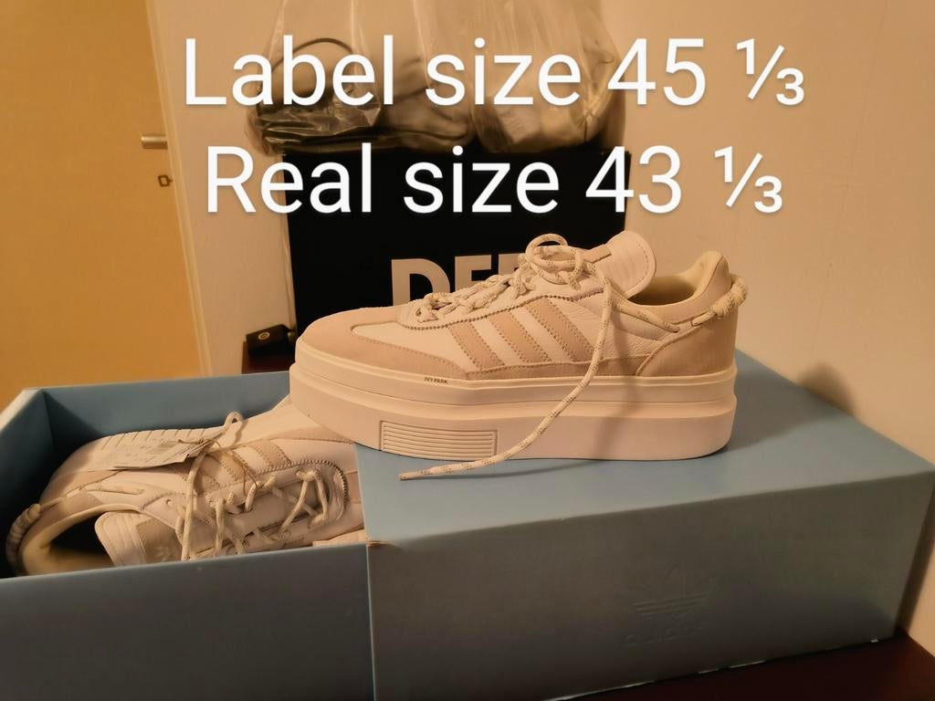 Ivy Park x Adidas Super Sleek, maat 43 1/3, unisex, Verzenden, Adidas x Ivy Park, Wit, Nieuw