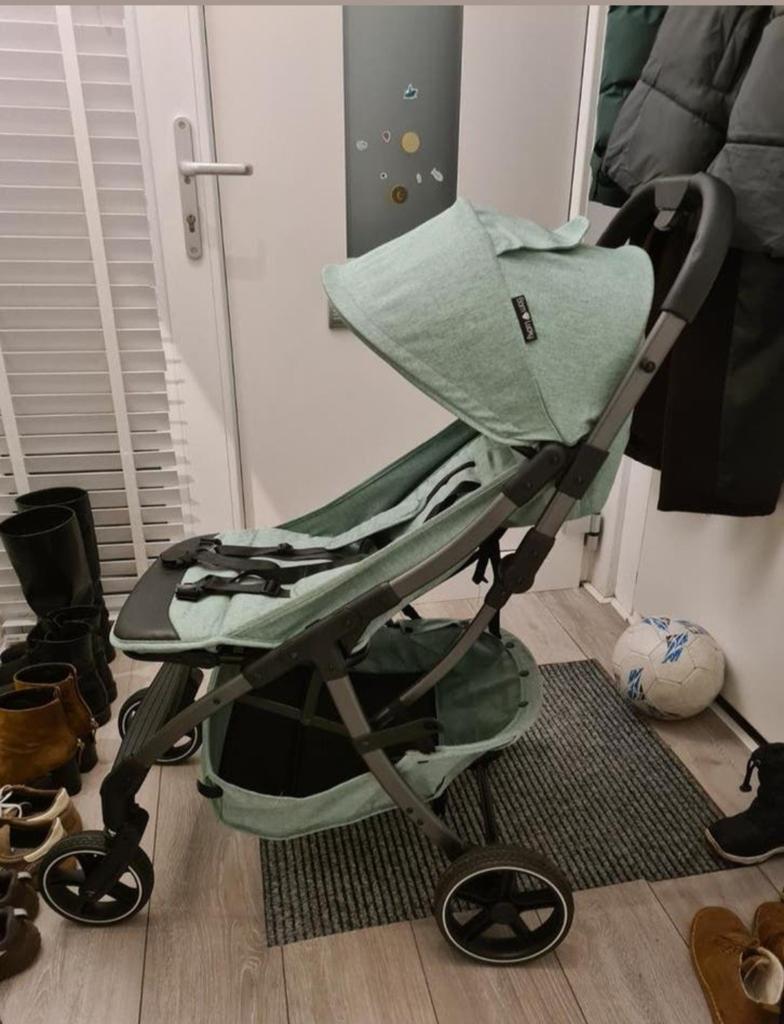 NIEUW Lichtgewicht buggy in mintgroen, ideaal voor onderweg, Ophalen of Verzenden, Zo goed als nieuw, Overige merken, Verstelbare rugleuning