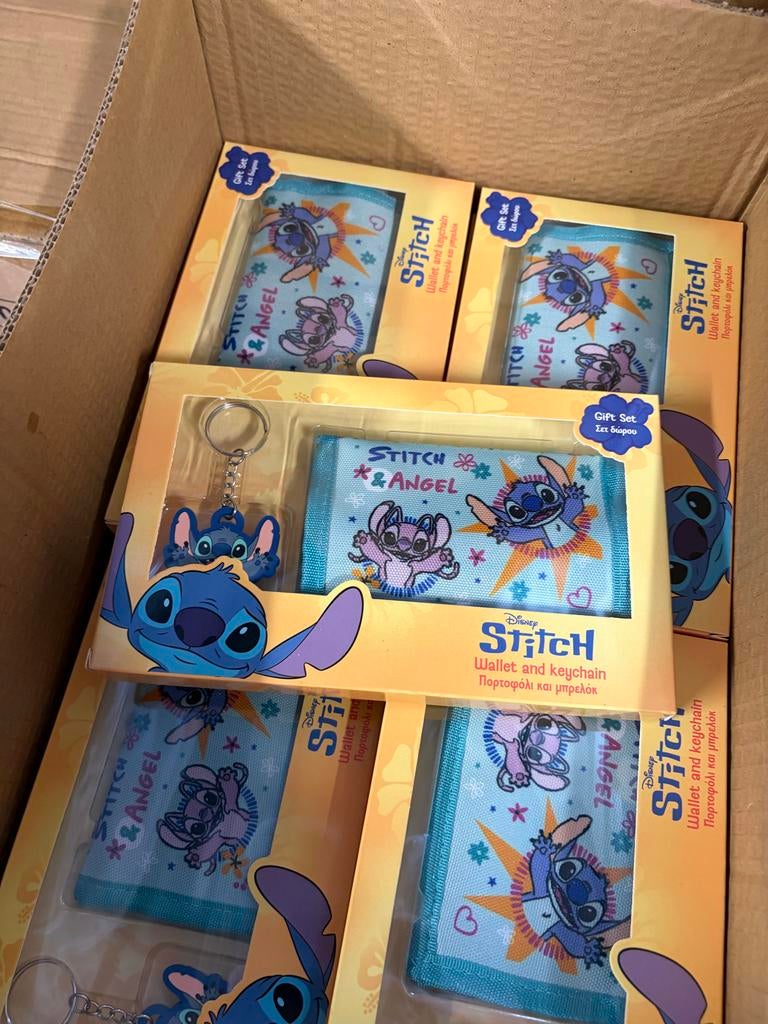 Partijhandel: 480 x Lilo & Stitch Portemon Sleutelhanger Set, Ophalen of Verzenden, Nieuw, Blauw, Overige merken