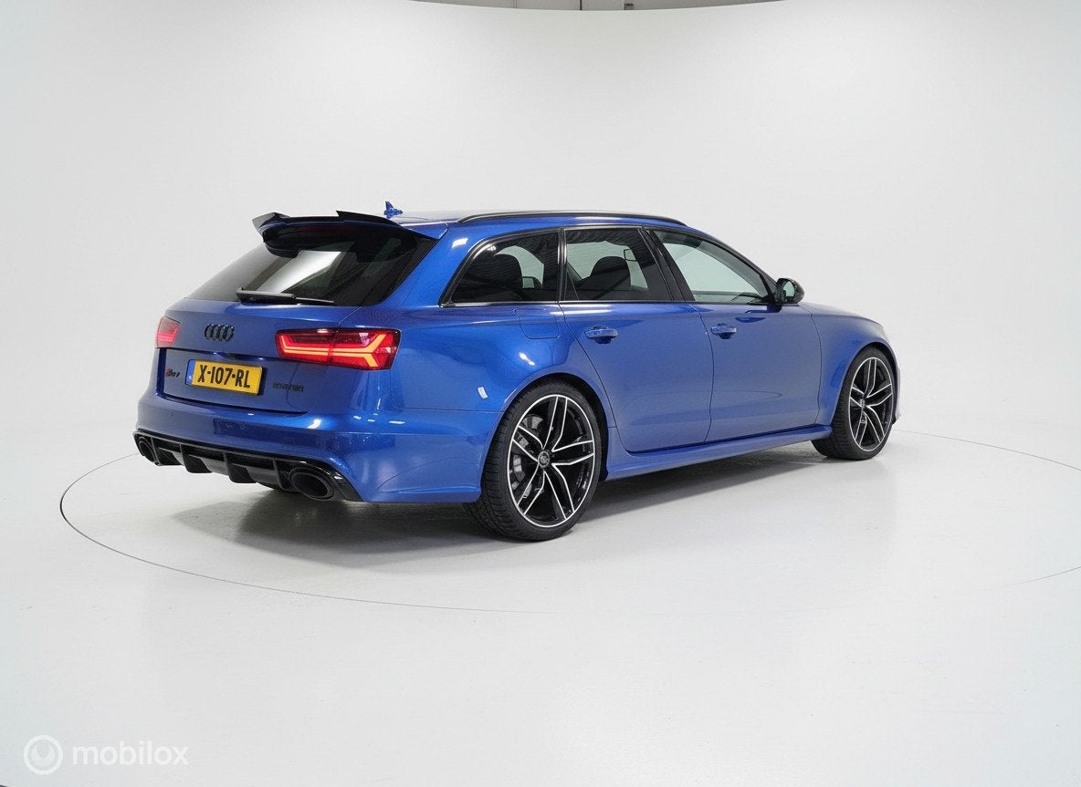 Audi RS 6 Avant 4.0 TFSI RS 6 quattro MTM 670PK Dealeronderh, Auto's, Automaat, Gebruikt, Blauw, Geïmporteerd
