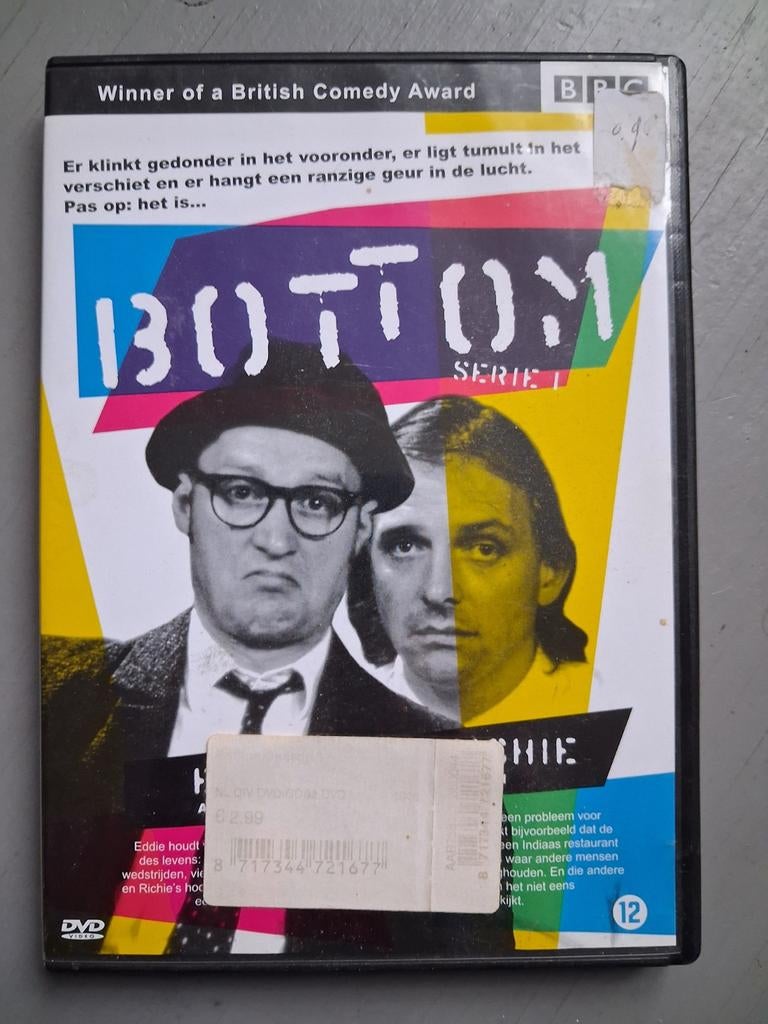 Bottom Serie 1 DVD - Britse Komedie Award Winnaar, Cd's en Dvd's, Dvd's | Tv en Series, Vanaf 12 jaar, Ophalen of Verzenden, Gebruikt