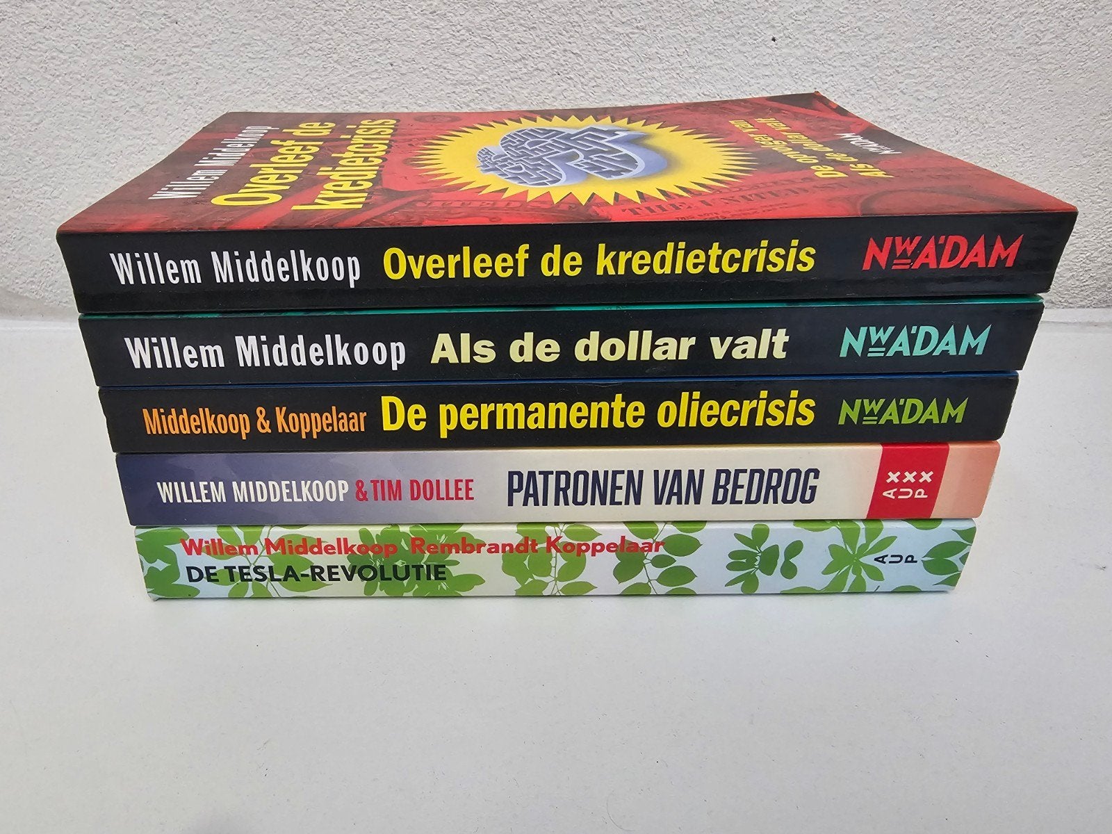 Willem Middelkoop boekenpakket (5 boeken), Ophalen of Verzenden, Gelezen, Willem Middelkoop