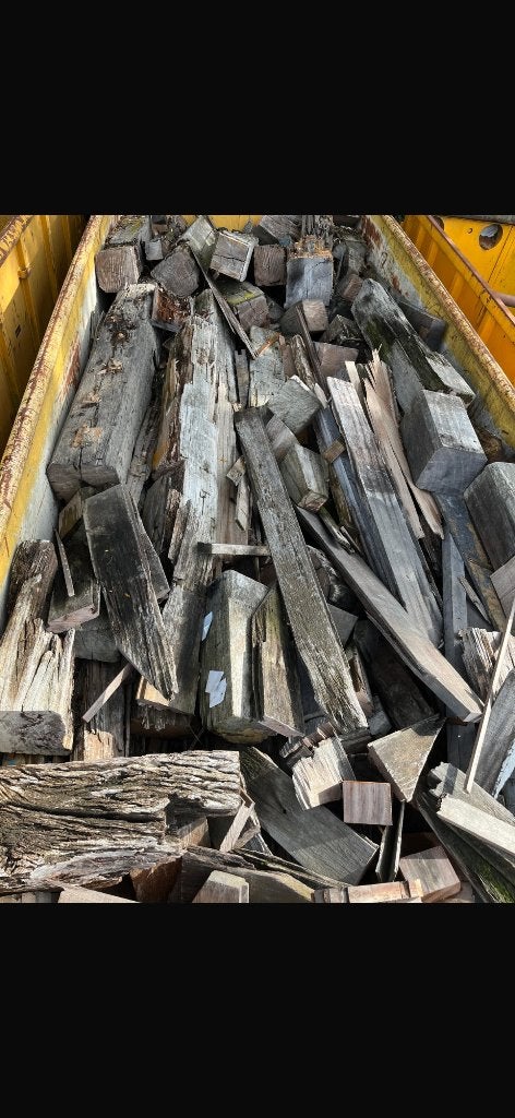 Haard Hout, Kachel hout, Azobe, Open haard hout, 6 m³ of meer, Verzenden, Overige houtsoorten, Blokken