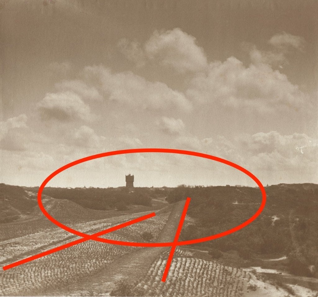Foto Watertoren bij Overveen, Gebruikt, Foto, Ophalen of Verzenden, Voor 1940