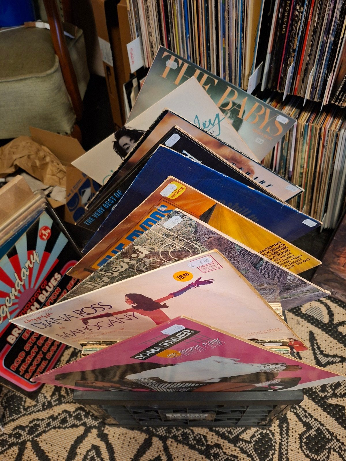 Doos vol LP's ongeveer 125 stuks, Cd's en Dvd's, Vinyl | Pop, Ophalen of Verzenden, LP