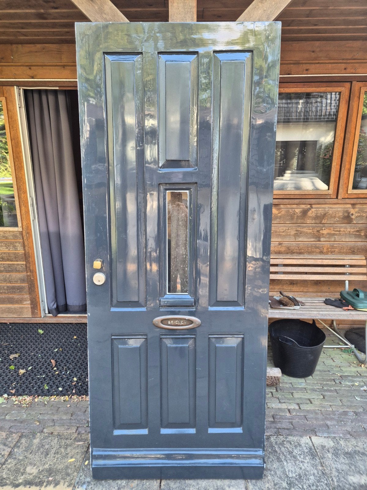 Houten voordeur, Ophalen, Gebruikt, 80 tot 100 cm, Buitendeur