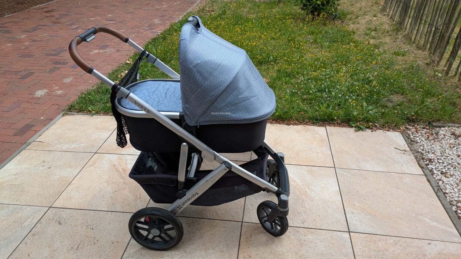 UPPAbaby Vista Combiwagen met Reiswieg en Accessoires, Zo goed als nieuw, Combiwagen, Verstelbare duwstang, Ophalen