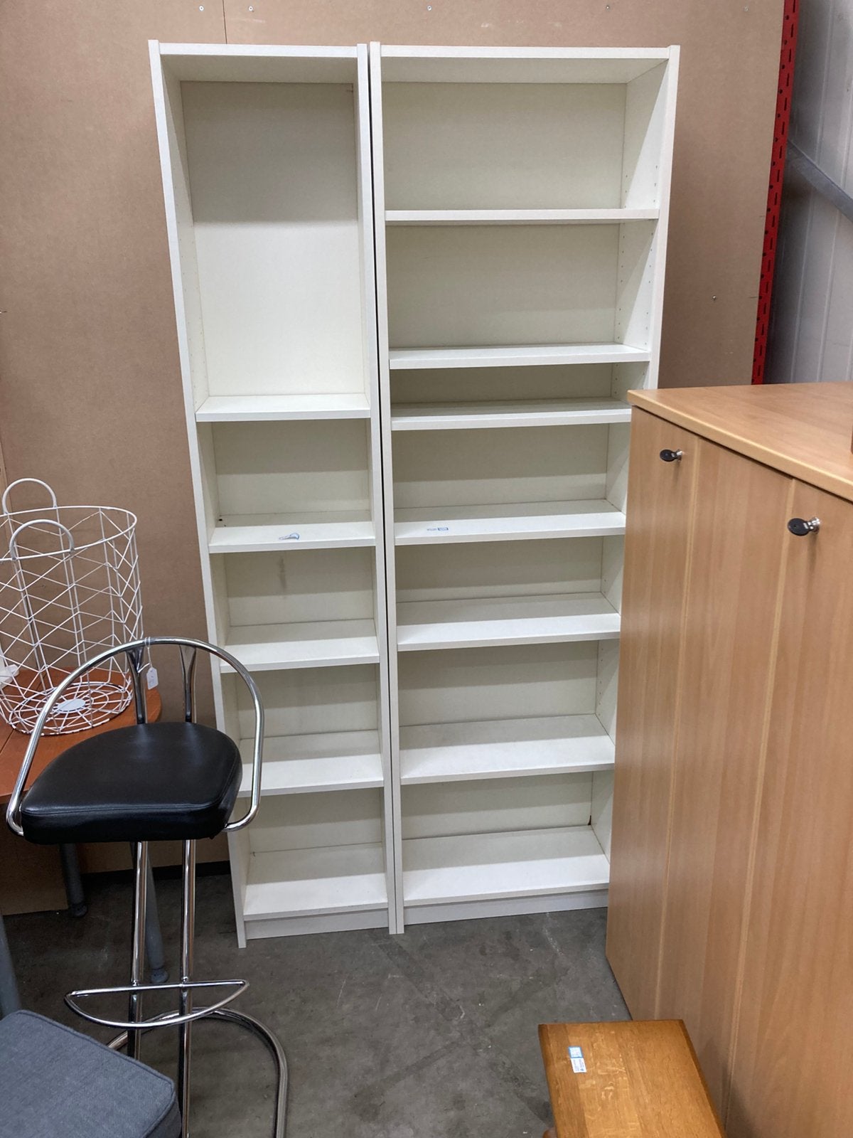 Billy Boekenkasten - 40 cm en 60 cm breed, Met plank(en), Gebruikt, 200 cm of meer, Ikea