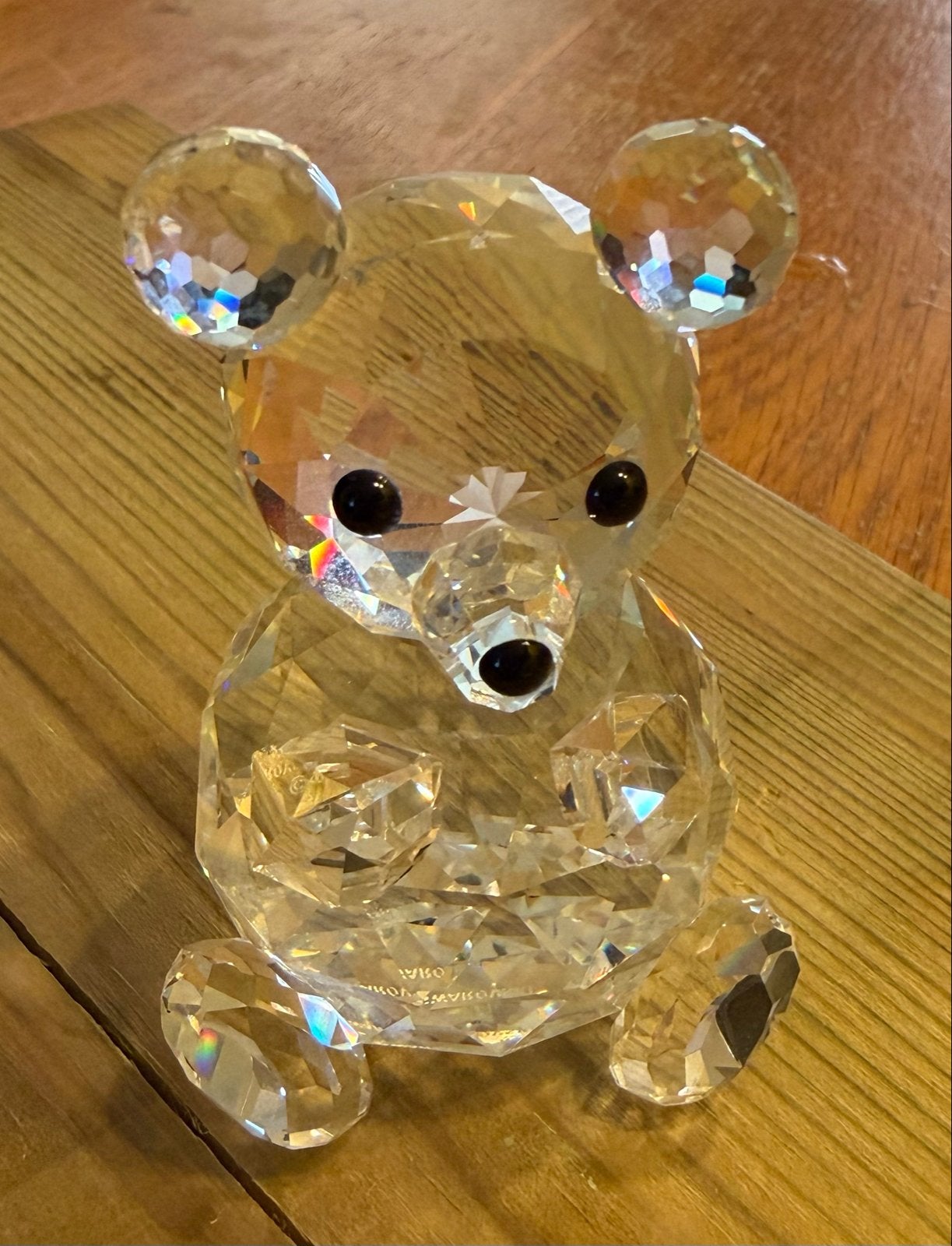Swarovski Kristallen Beer Beeldje, Verzamelen, Swarovski, Ophalen, Zo goed als nieuw, Figuurtje