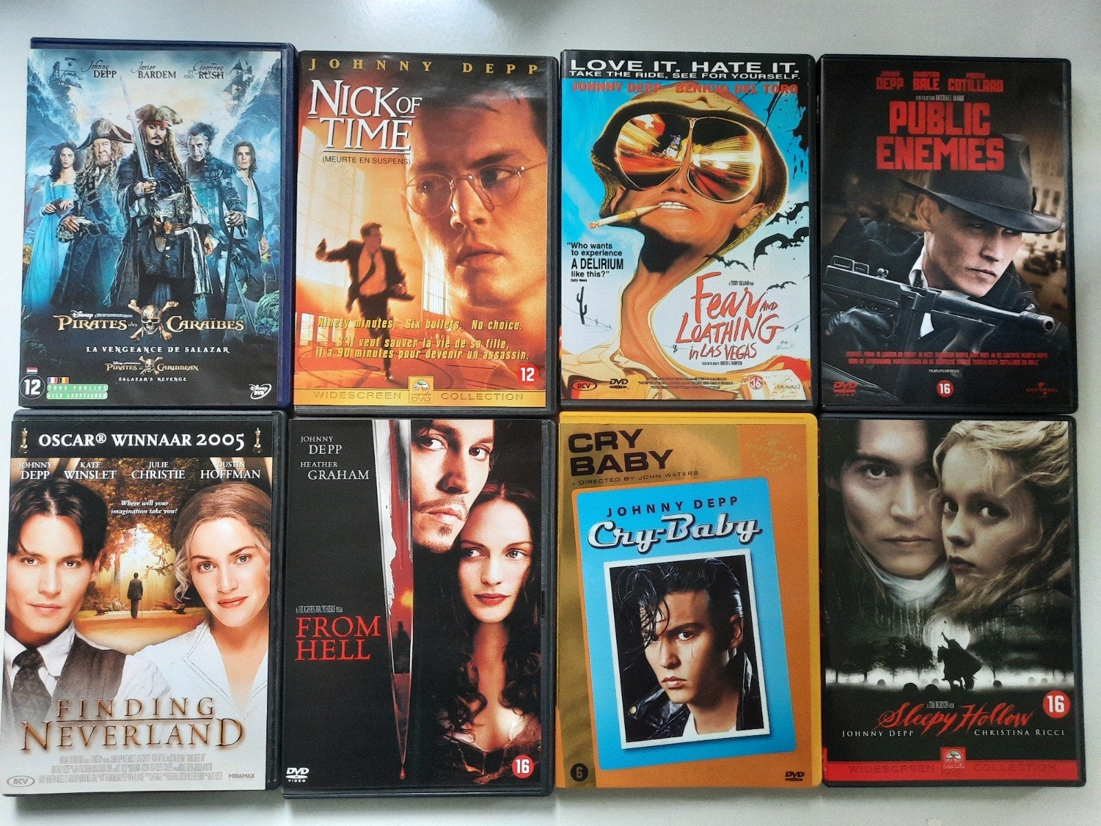 11 x dvd   Johnny Depp, Engels, Overige gebieden, Nederlands, Ophalen of Verzenden