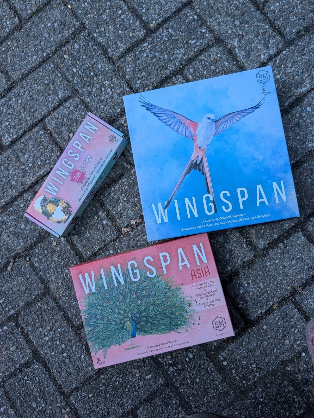 Wingspan + Asia (standalone) + Fan Art Pack - EN Edition, Vijf spelers of meer, Ophalen of Verzenden, Zo goed als nieuw, Stonemaier Games