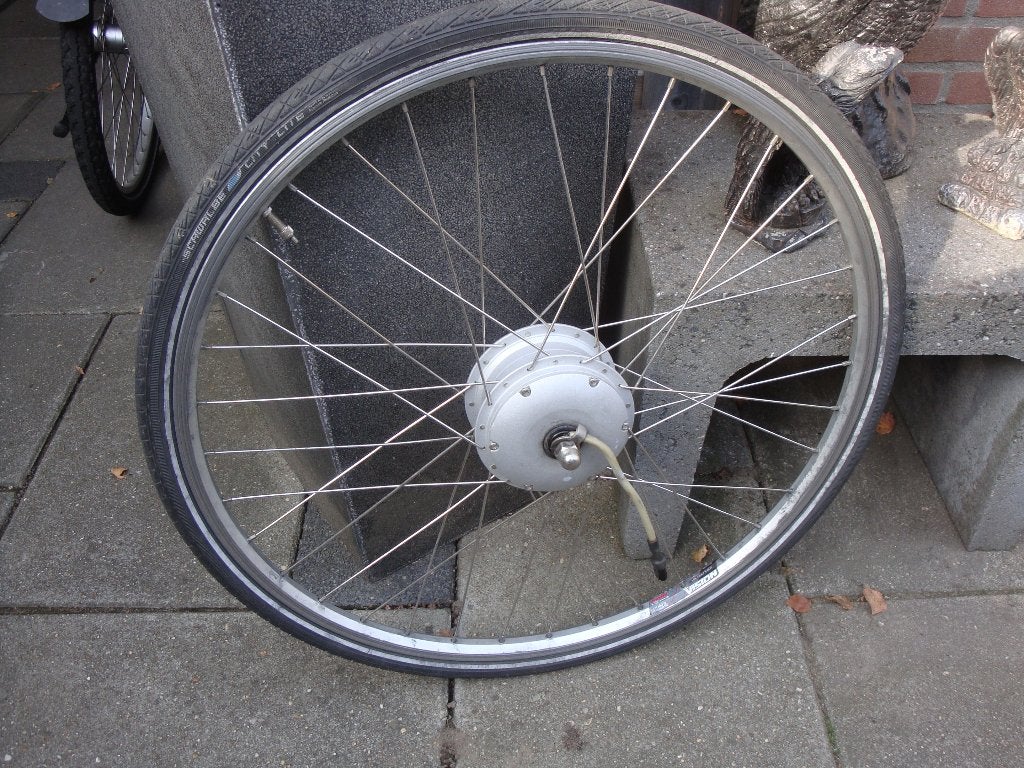 voorwielmotor gazelle 28 inch, Fietsen en Brommers, Gebruikt, Aluminium, Gazelle, Ophalen