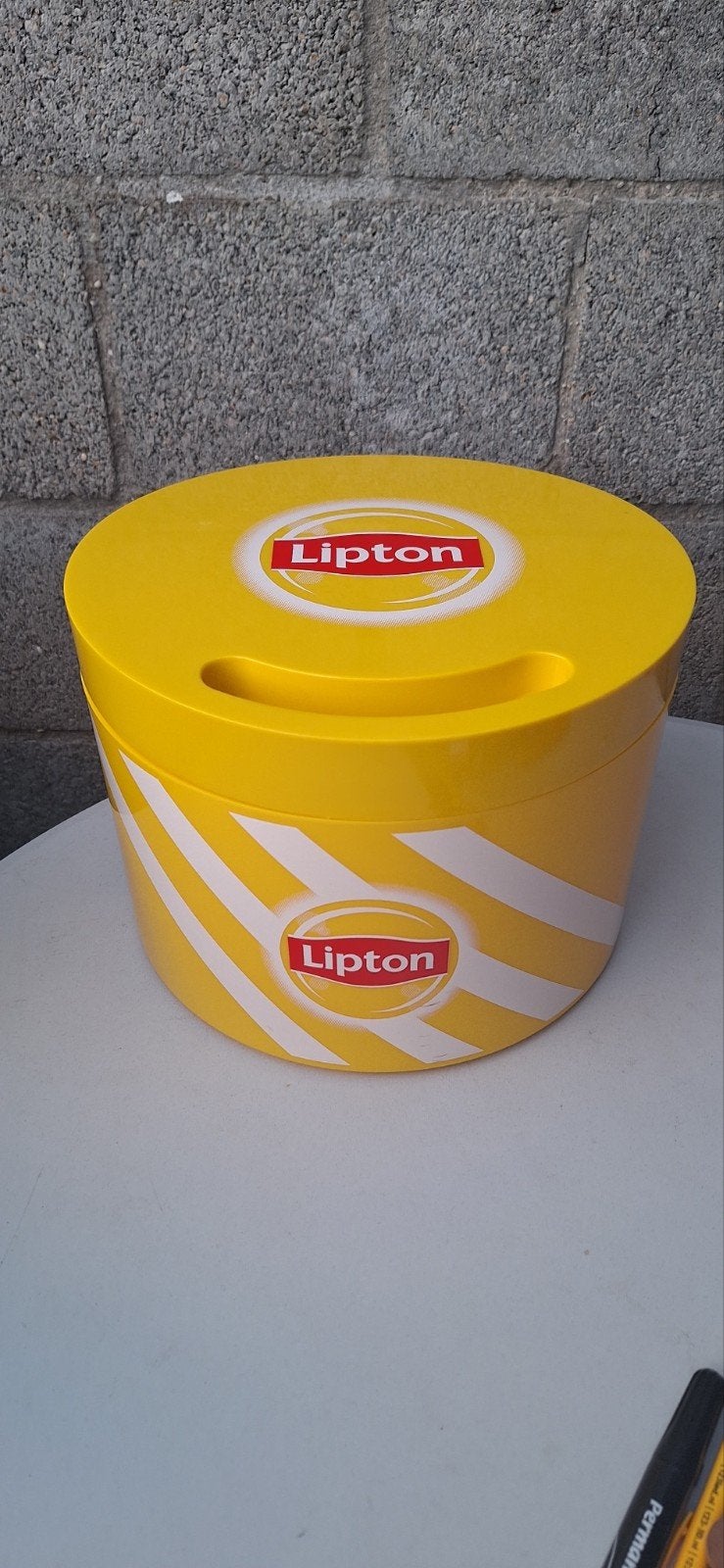 Lipton ice tea ijsemmer (30526), Gebruiksvoorwerp, ., Ophalen of Verzenden, Zo goed als nieuw