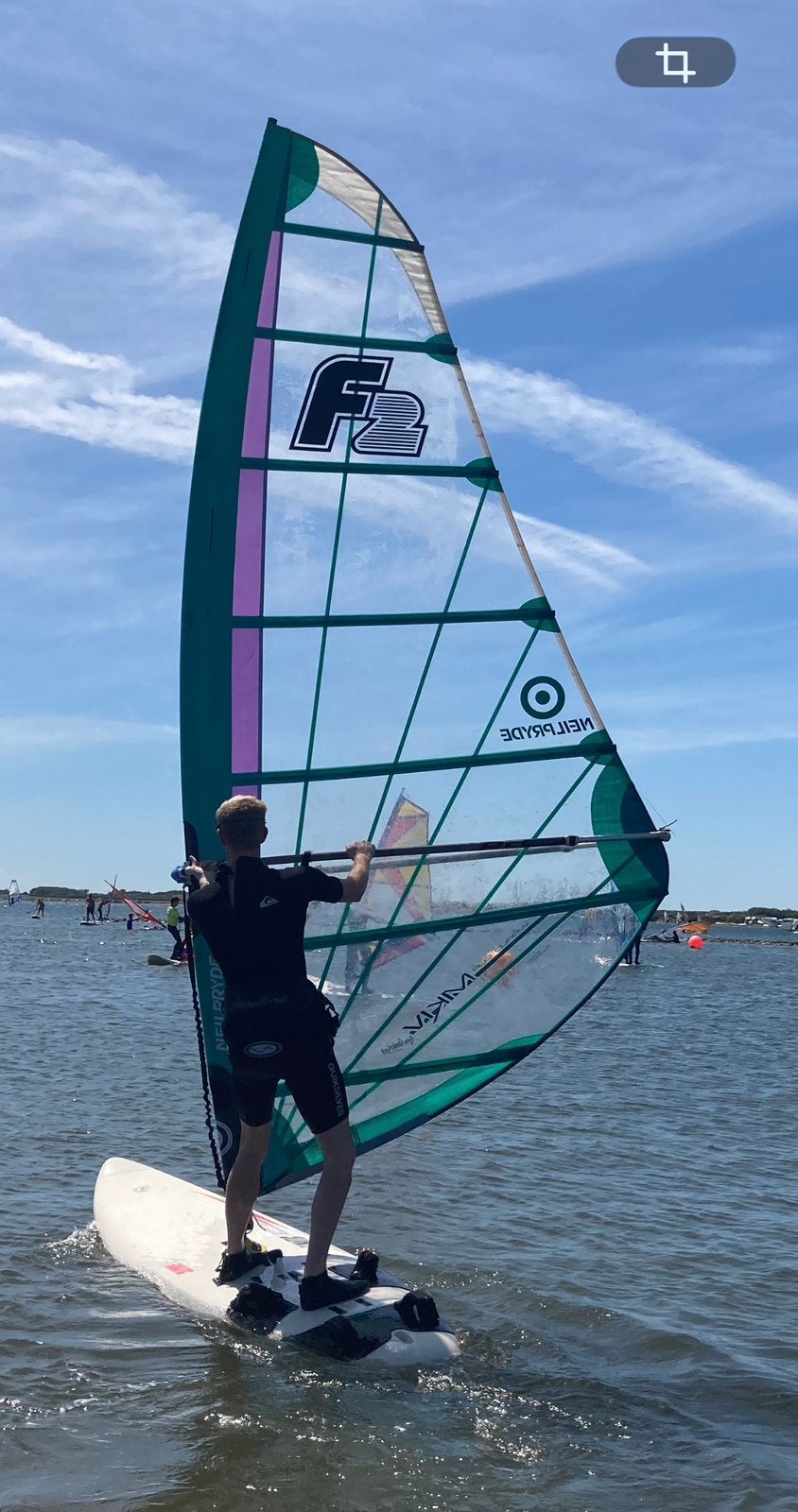 Neilpryde world cup MKIV 6.0m2 + mast, Watersport en Boten, Ophalen, Gebruikt, 5 tot 6.5 m², Neilpryde
