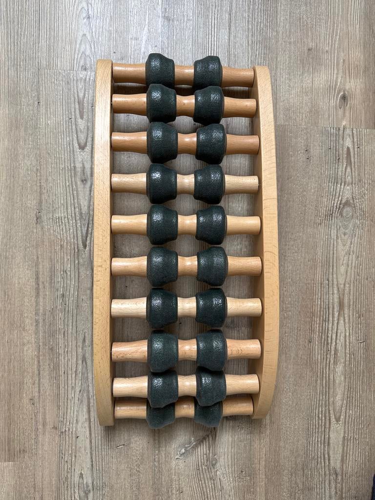 Houten rugroller / massageroller voor de rug, Sport en Fitness, Massageproducten, Ophalen, Zo goed als nieuw, Apparaat