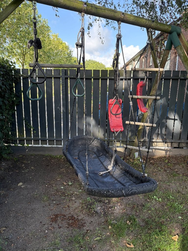 Schommeltoestel - netschommel, trapeze, touwladder, ringen, Kinderen en Baby's, Speelgoed | Buiten | Speeltoestellen, Ophalen