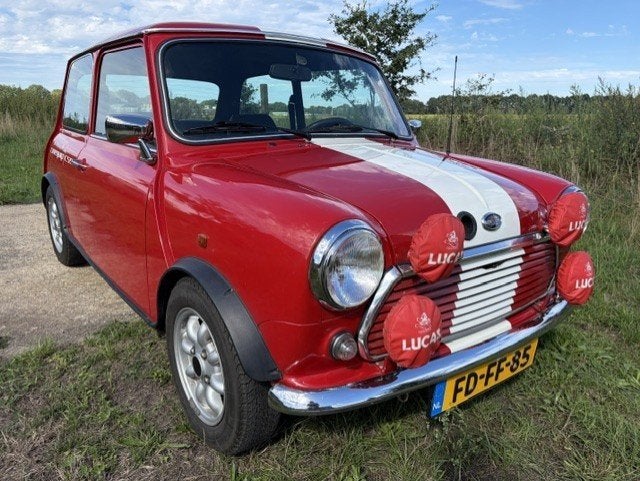 Uitstekende Staat Mini Classic 1300 Cooper1992 SPI Rood, Auto's, Voorwielaandrijving, Stof, Zwart, 4 cilinders