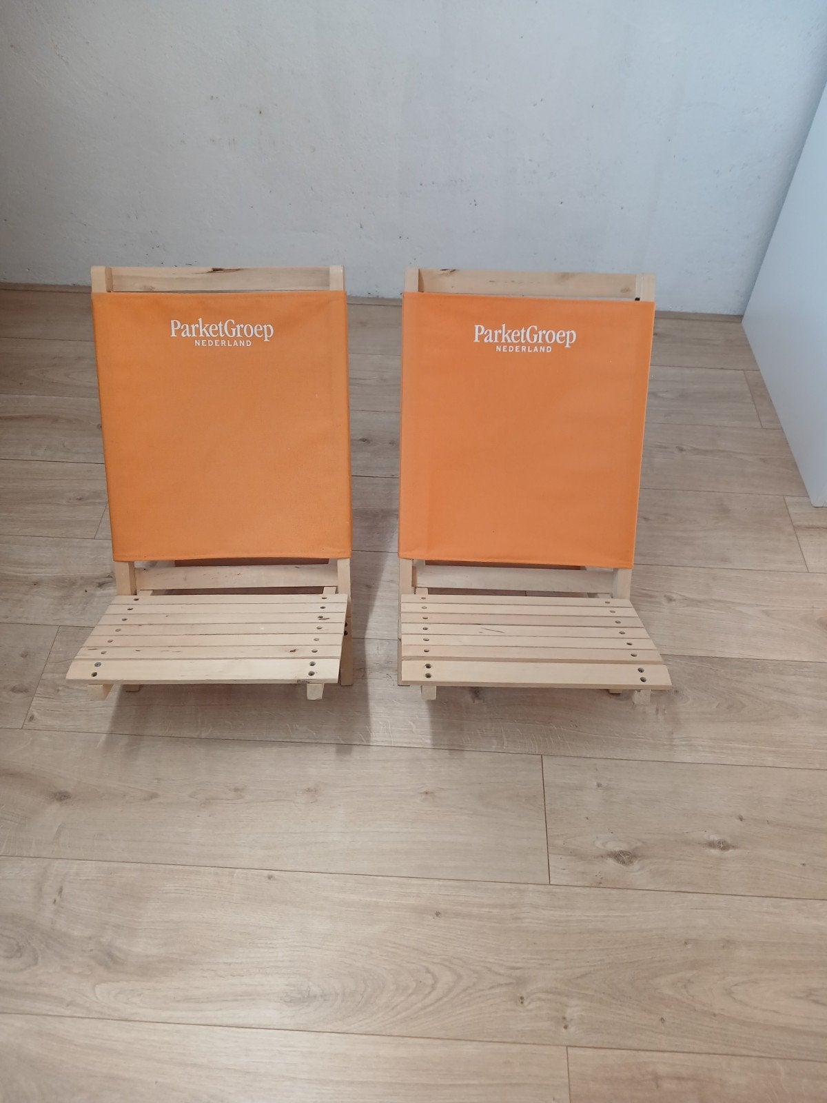Twee strandstoeltjes., Ophalen of Verzenden, Overige kleuren, Hout, Twee